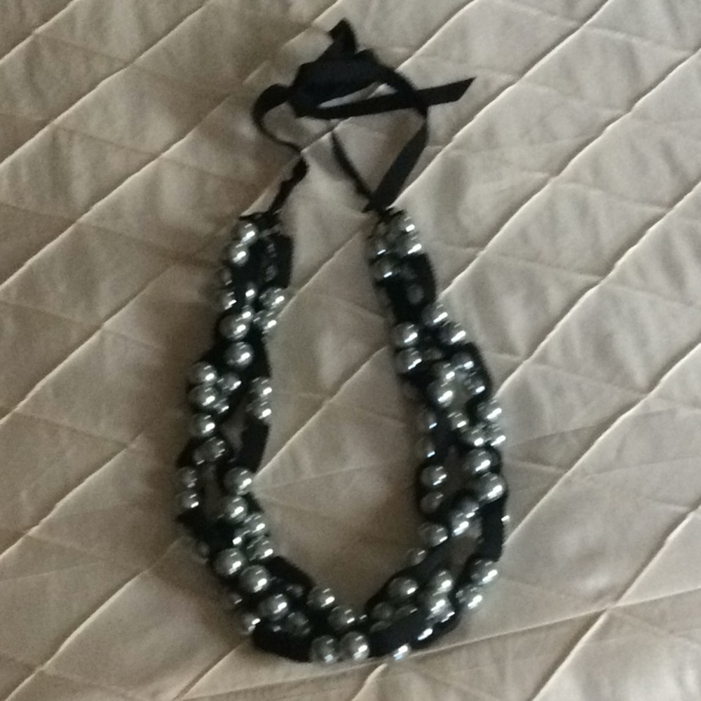 Black and sliver necklace